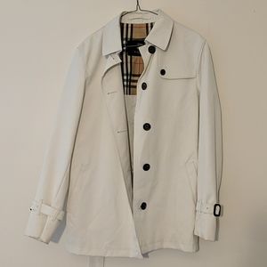 Burberry white trench